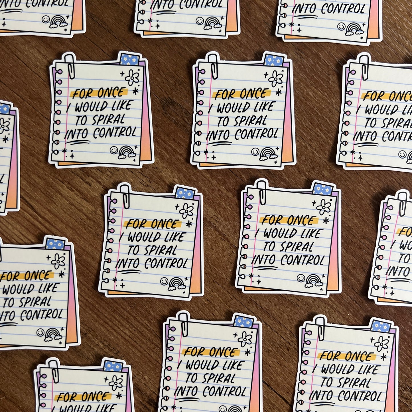 Spiral Into Control Sticker