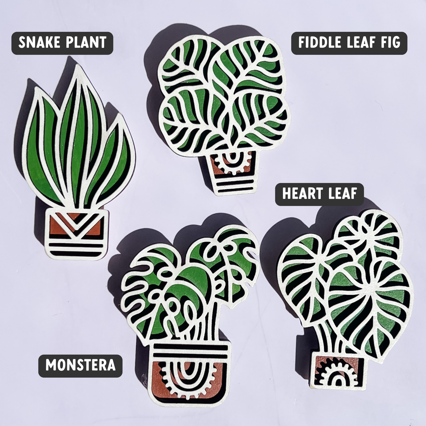 Houseplant Fridge Magnets