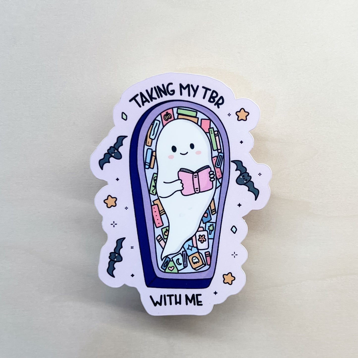 Taking My TBR With Me Sticker