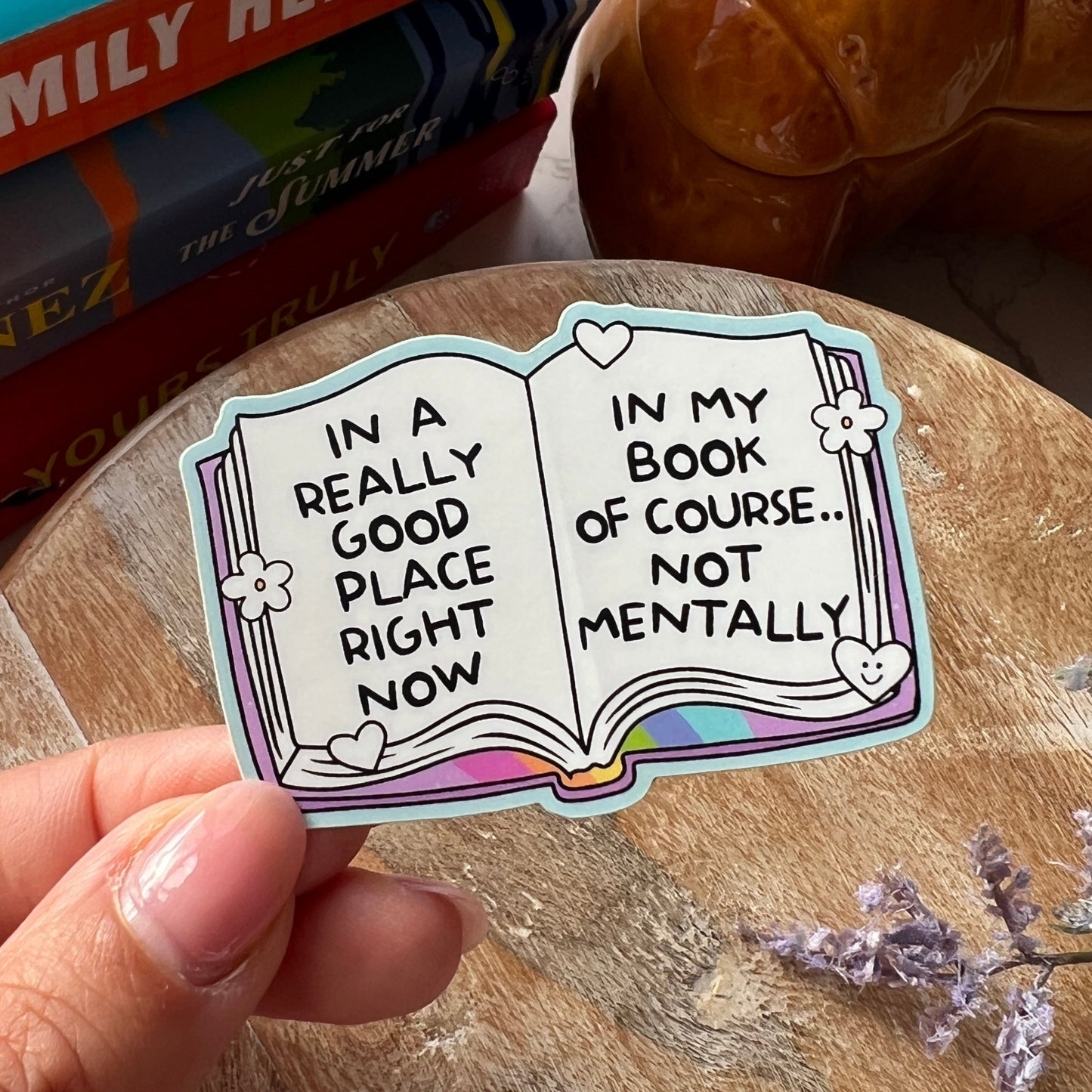 In A Really Good Place Book Sticker