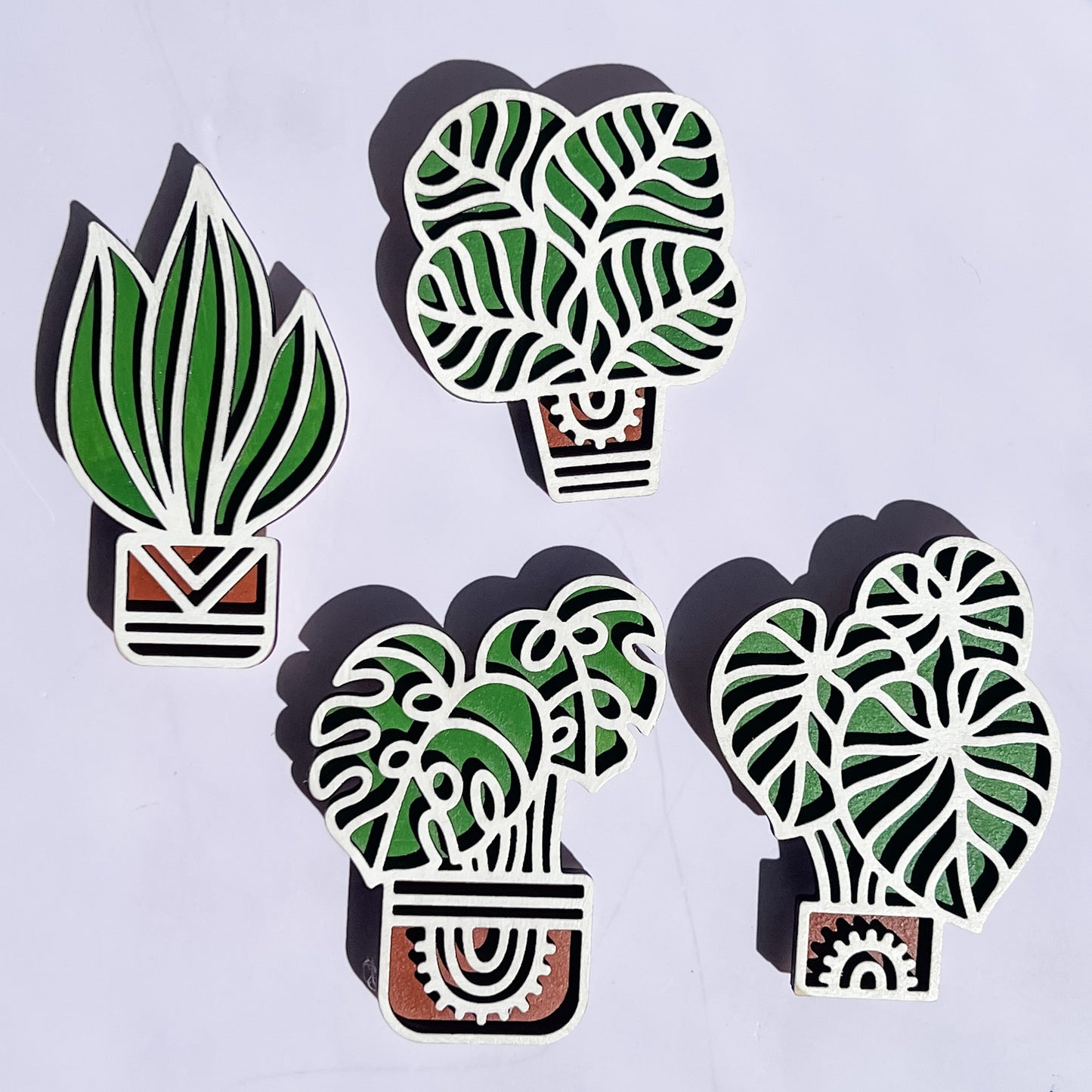 Houseplant Fridge Magnets