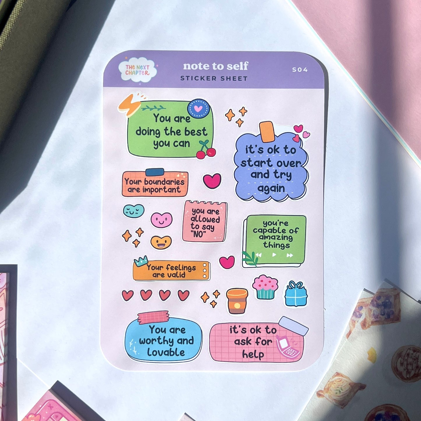 S04 Note to Self Sticker Sheet
