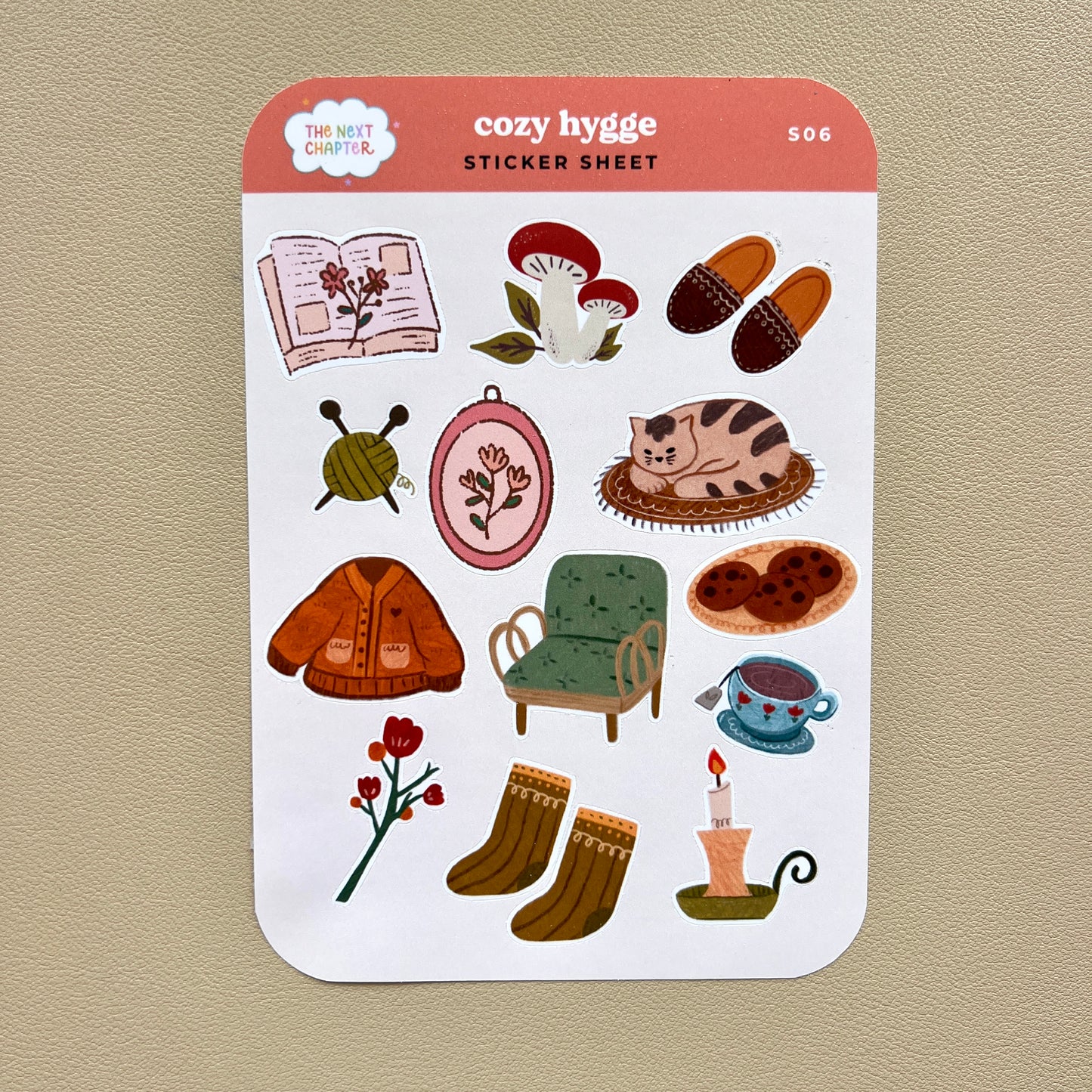 S06 Cozy Hygge Sticker Sheet