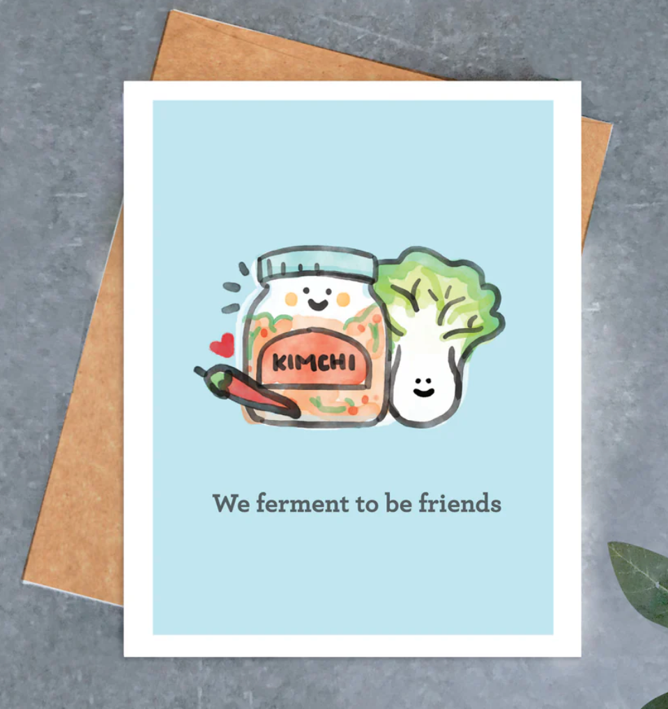 Kimchi Friendship Card - @brightspotdesign