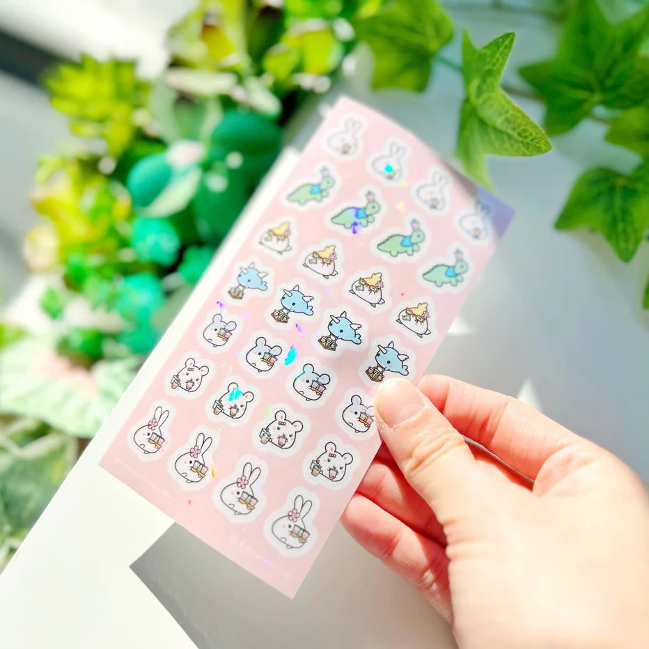 Seal Sticker - Boba Run Holographic - @sumlilthings