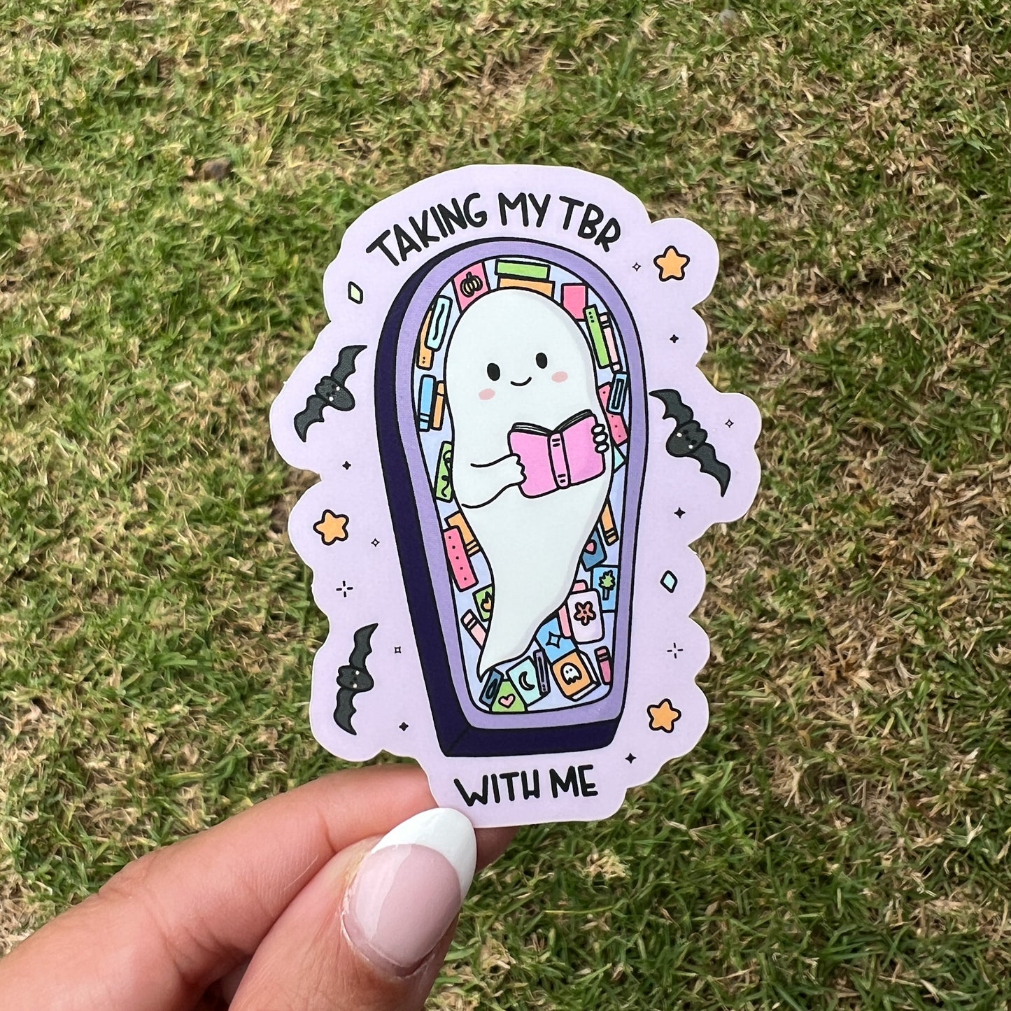 Taking My TBR With Me Sticker