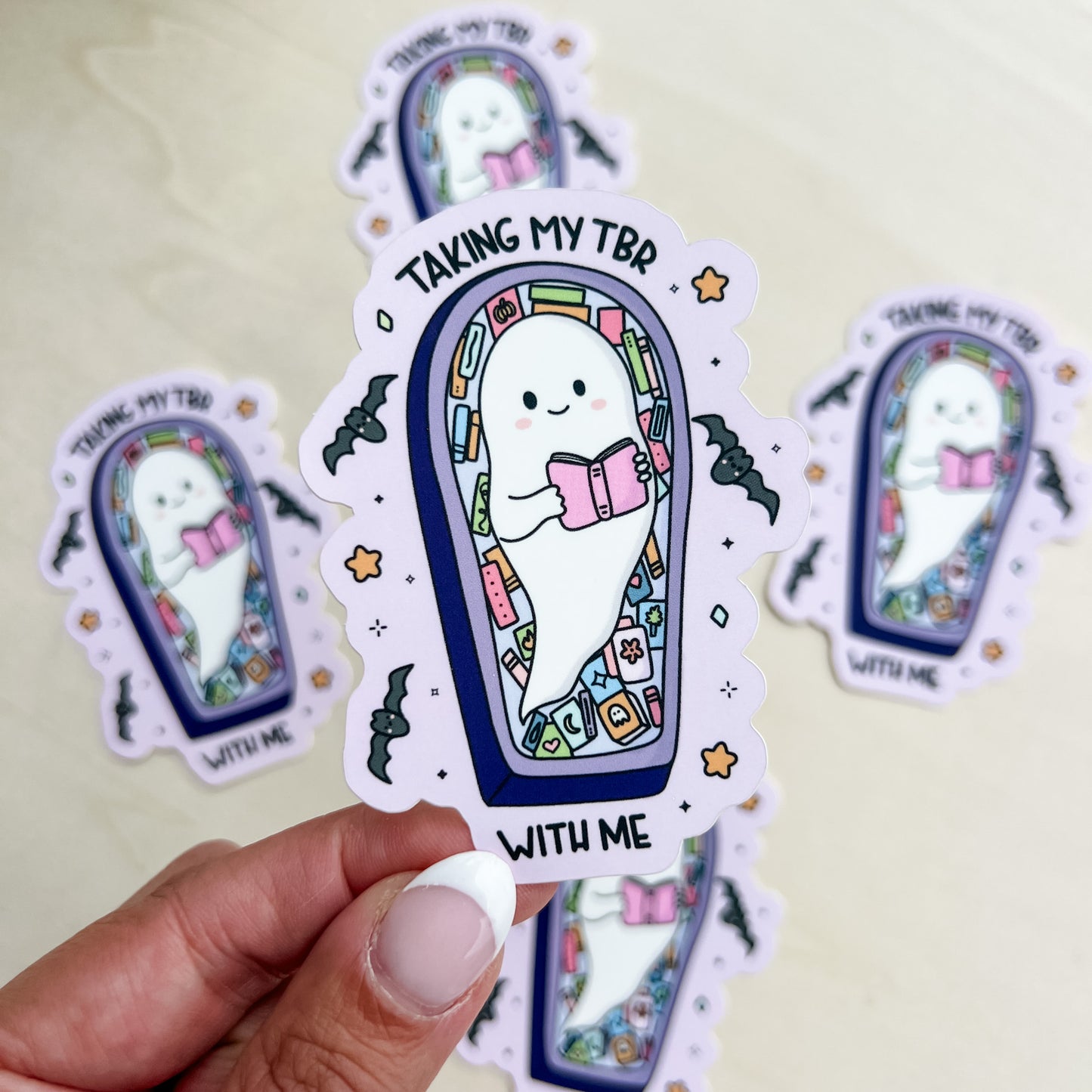 Taking My TBR With Me Sticker