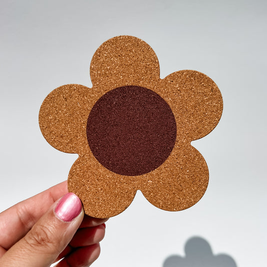 Daisy Cork Coaster