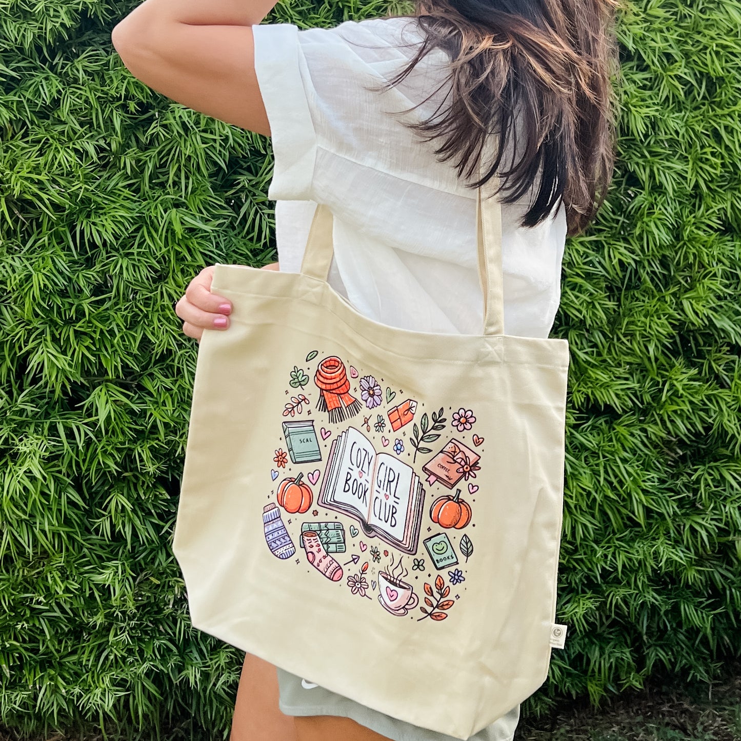 Cozy Girl Book Club Tote Bag