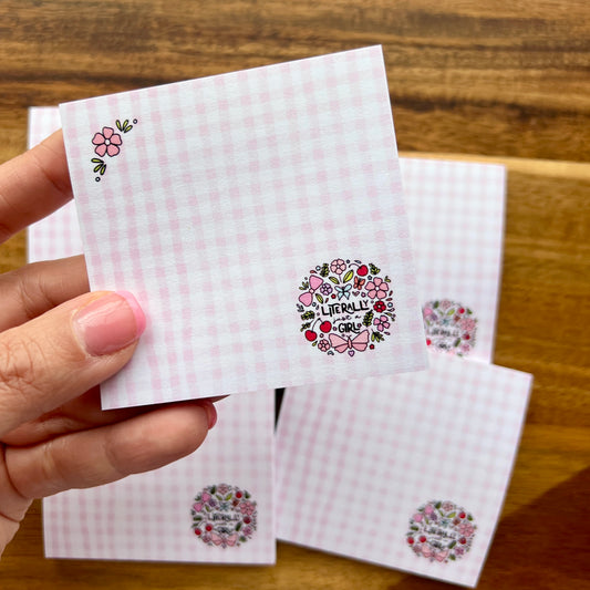 Literally Just a Girl Sticky Notes