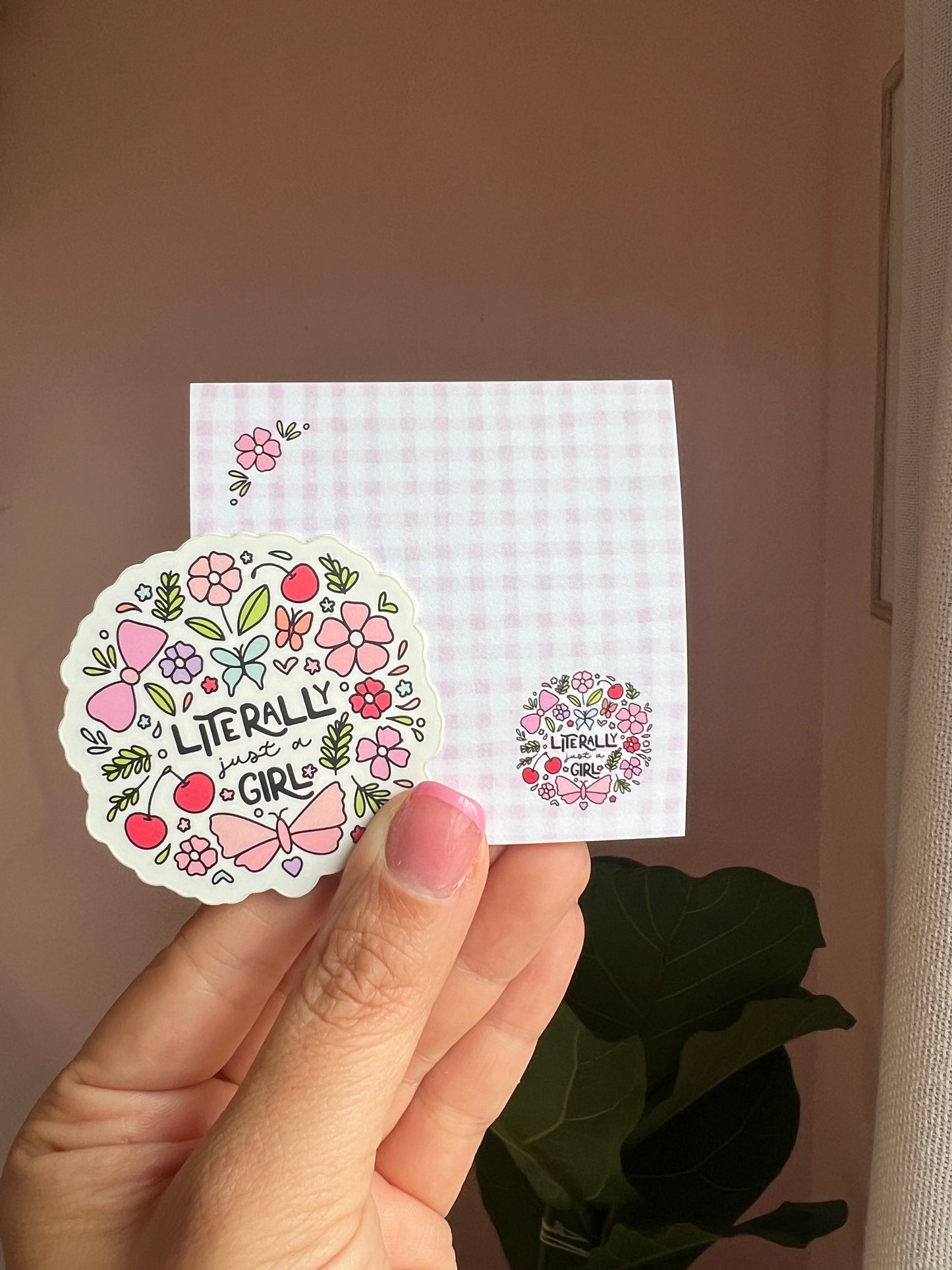 Literally Just a Girl Sticky Notes