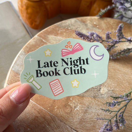 Late Night Book Club Sticker