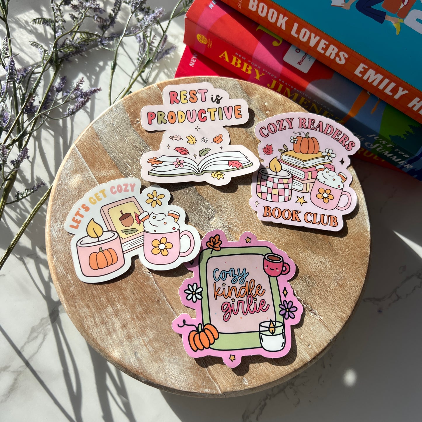 Cozy Readers Book Club Sticker