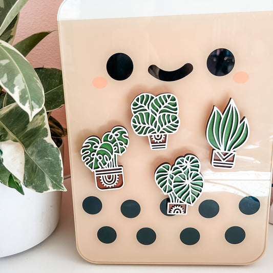 Houseplant Fridge Magnets