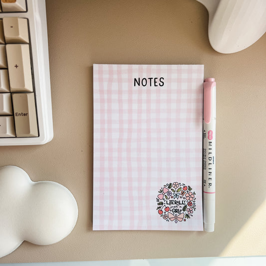 Literally Just a Girl Notepad