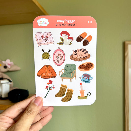 S06 Cozy Hygge Sticker Sheet