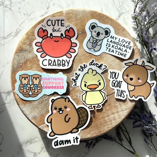 Punny Friends Sticker Bundle
